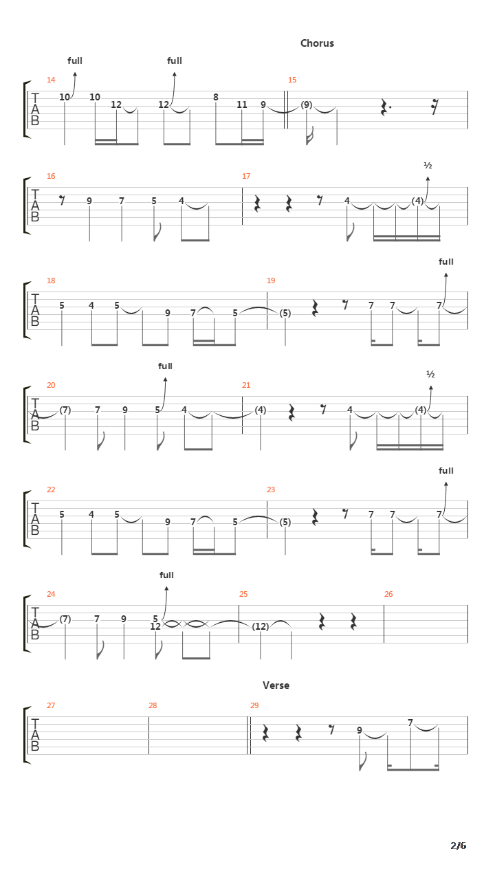 Nearly Lost You吉他谱