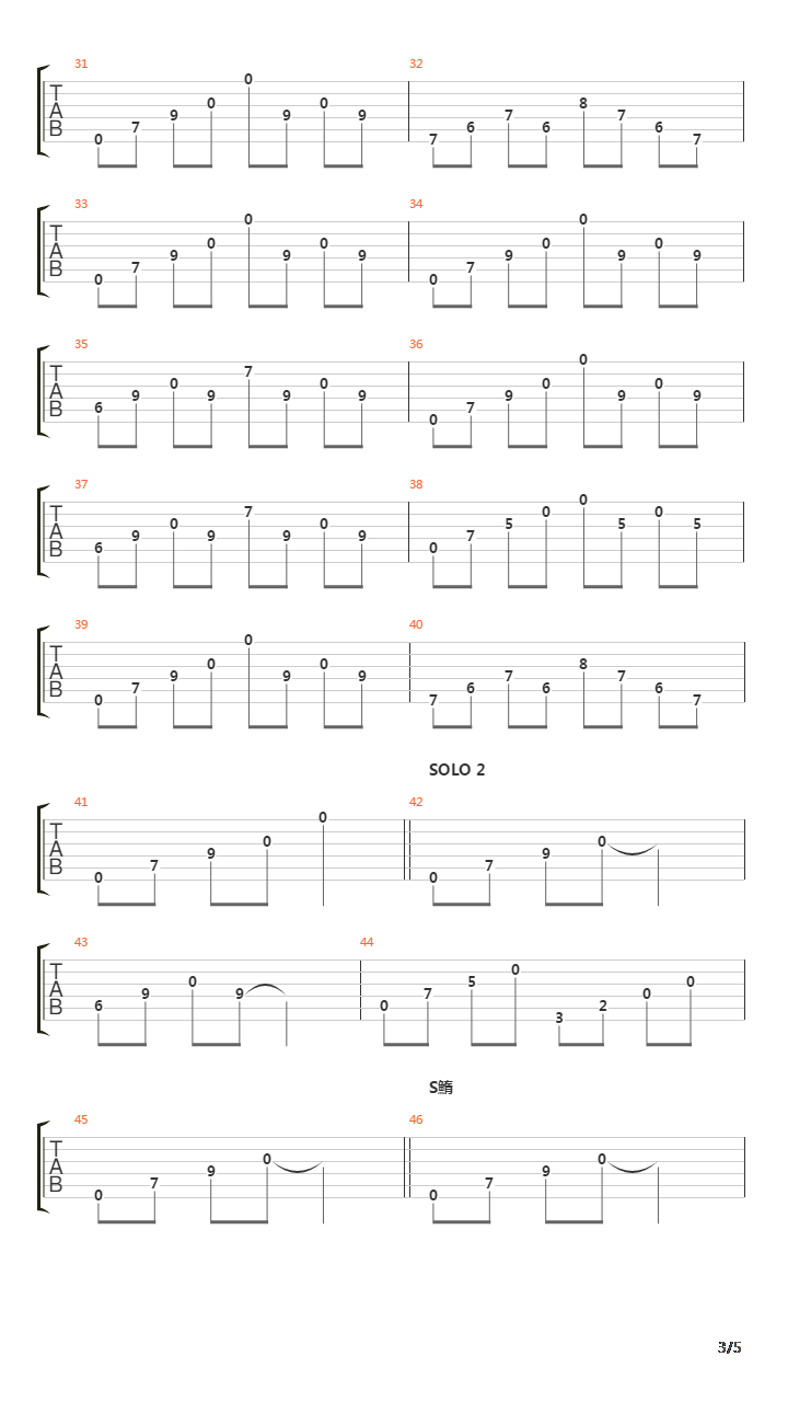 Sil Bastan吉他谱