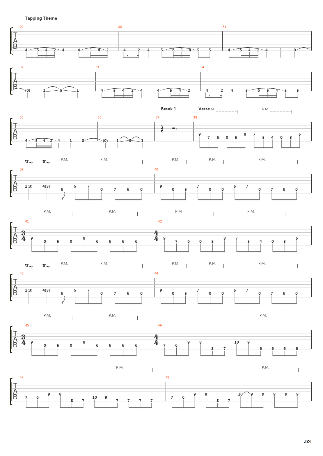 Procession Through Flesh吉他谱