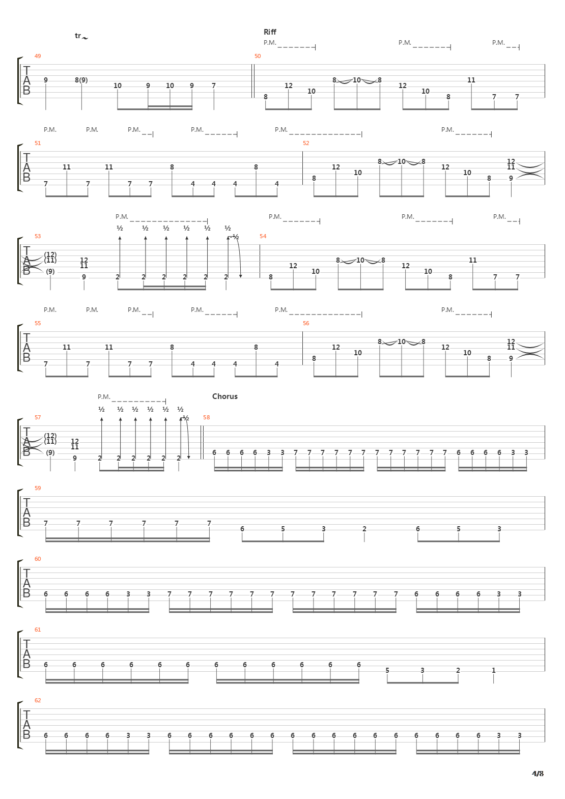 Procession Through Flesh吉他谱