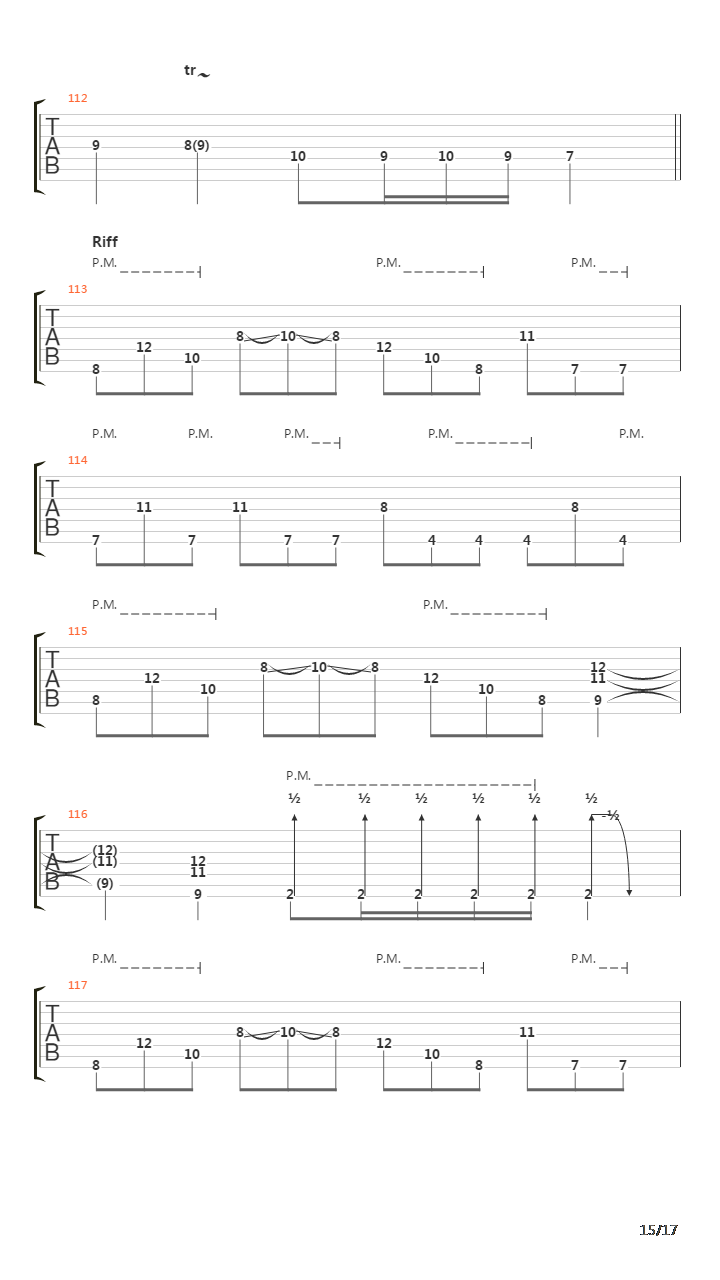 Procession Through Flesh吉他谱