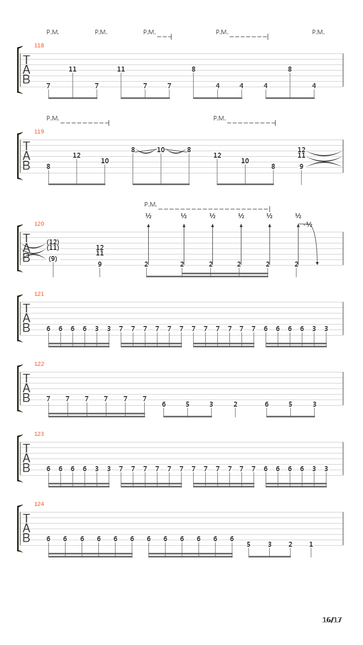 Procession Through Flesh吉他谱