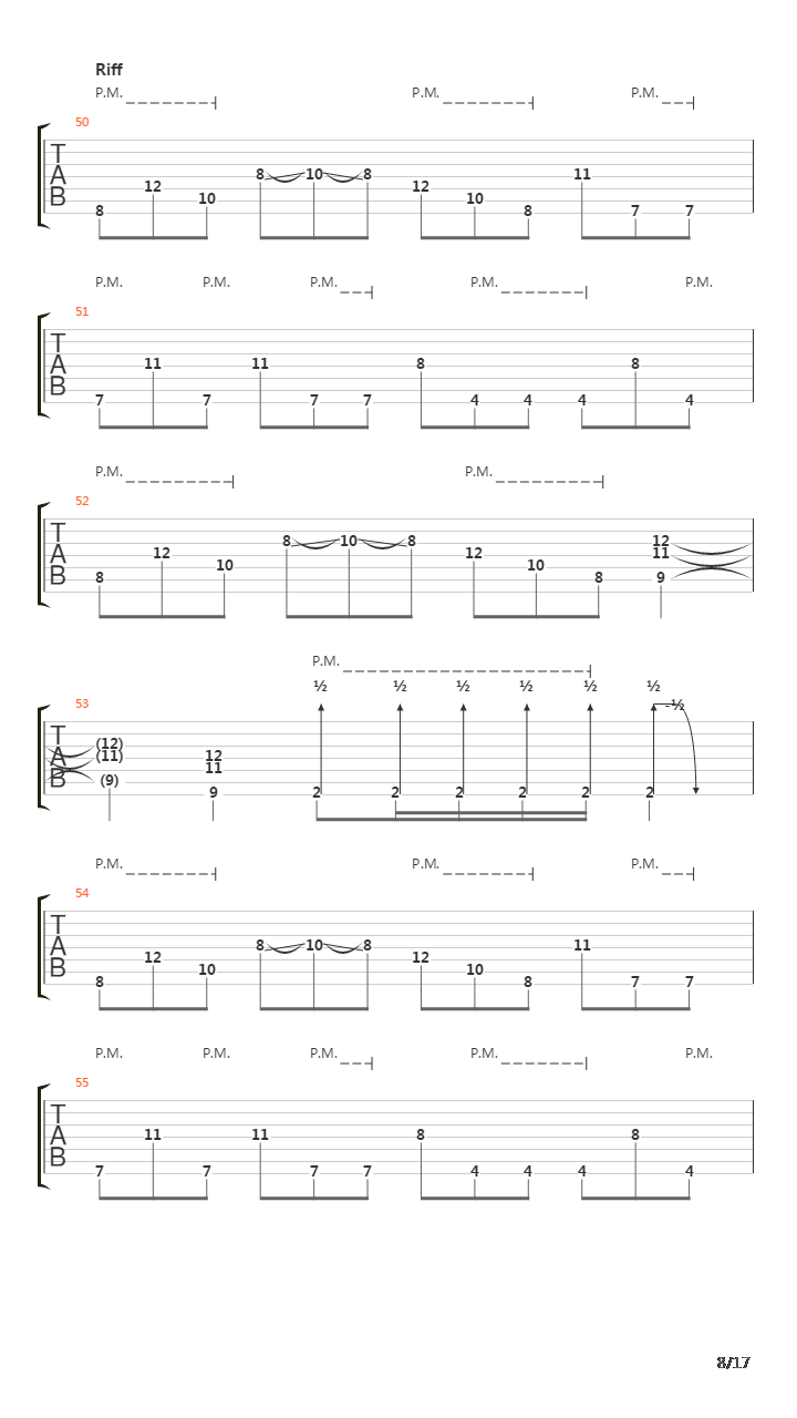 Procession Through Flesh吉他谱
