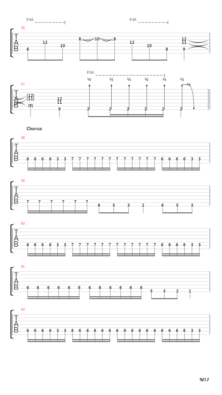 Procession Through Flesh吉他谱