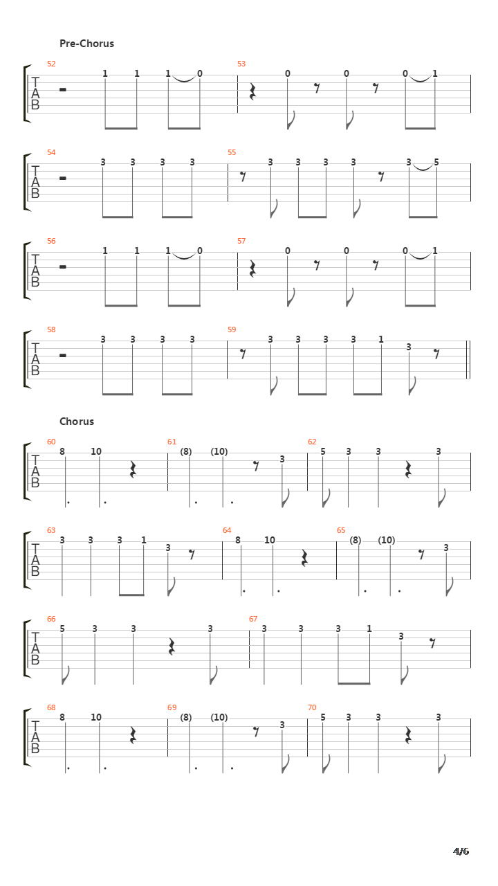 Falling Down吉他谱