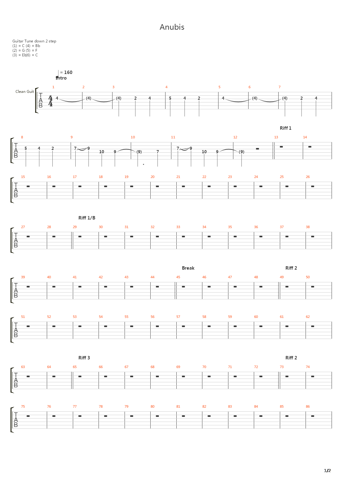 Anubis吉他谱