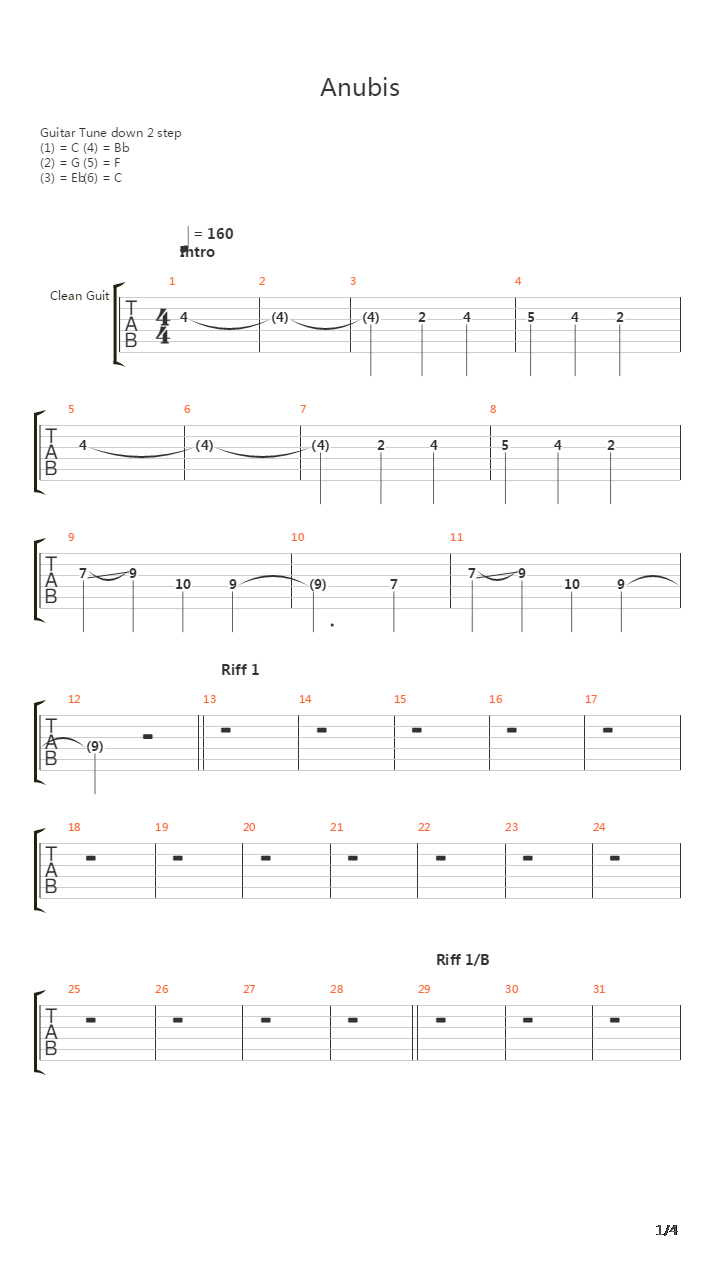 Anubis吉他谱