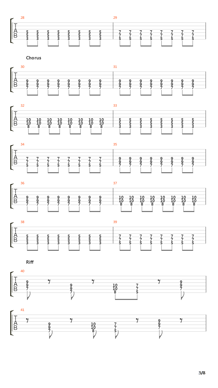 Lethargy吉他谱