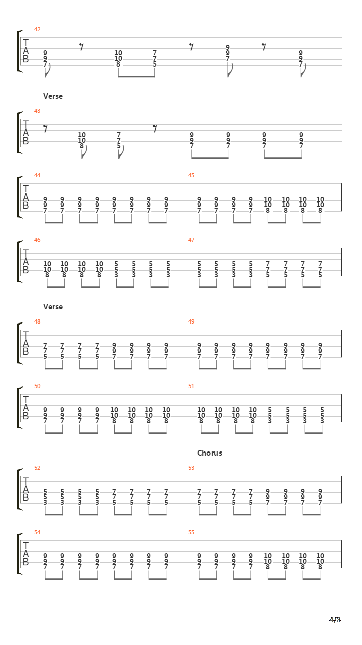 Lethargy吉他谱