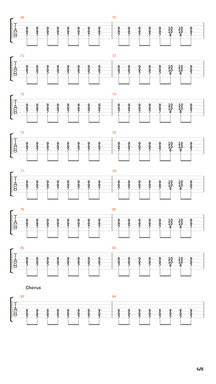 Lethargy吉他谱