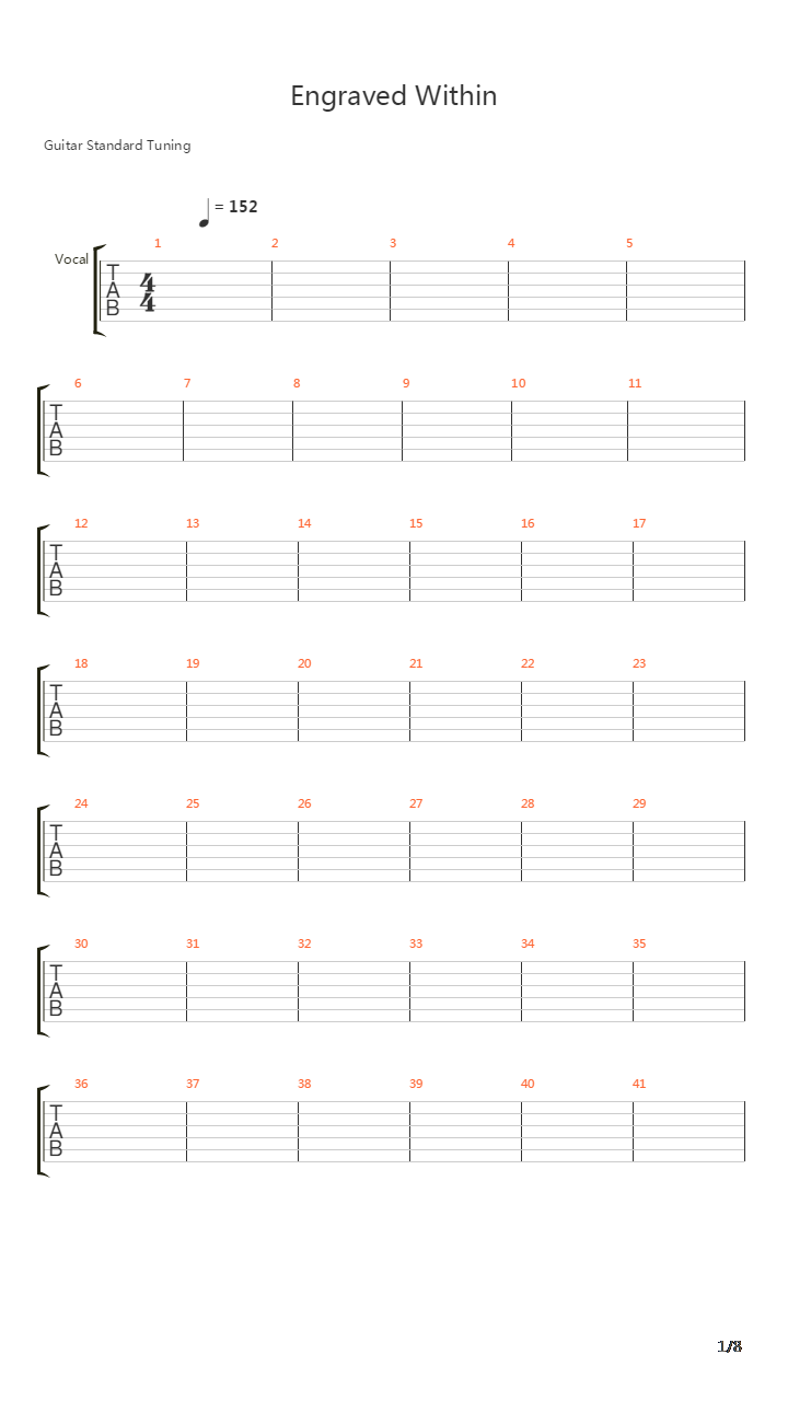 Engraved Within吉他谱