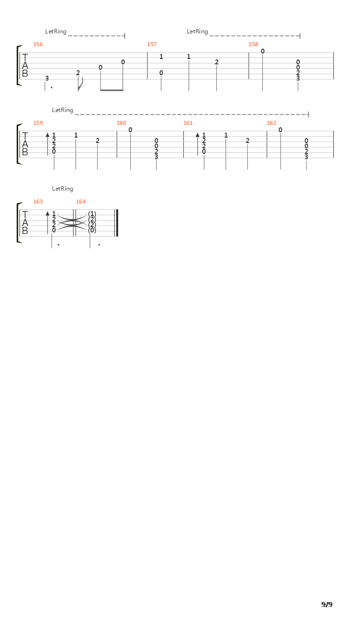 Journeys End吉他谱