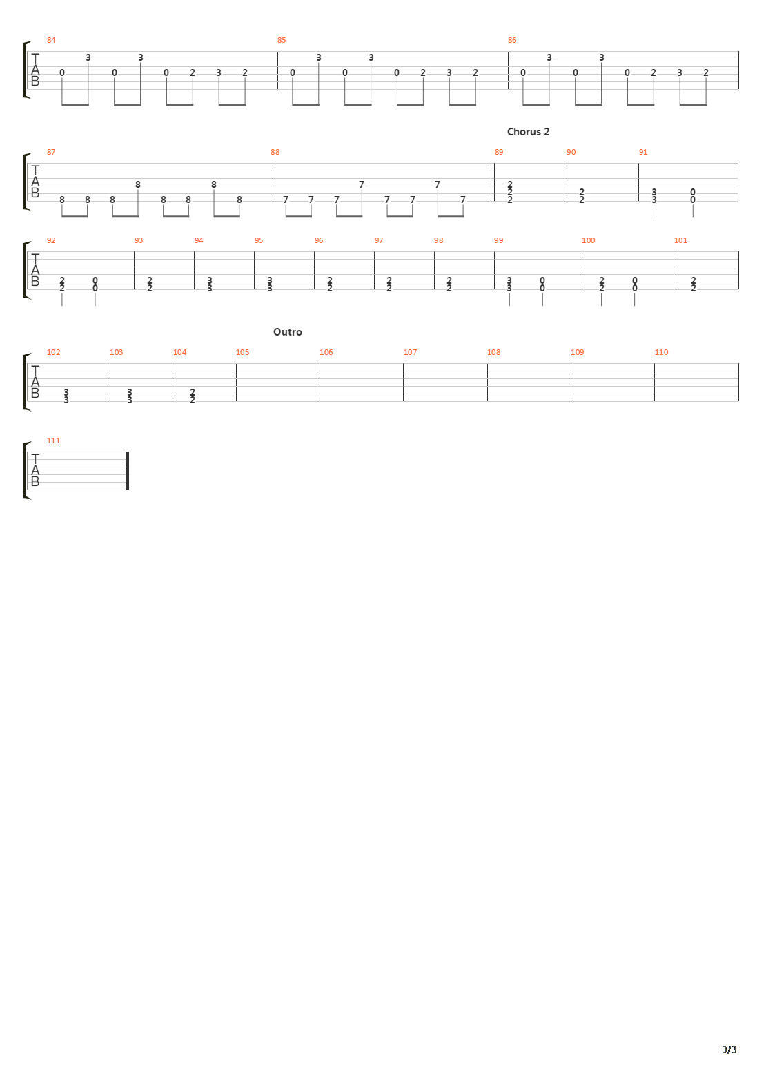 Electron吉他谱