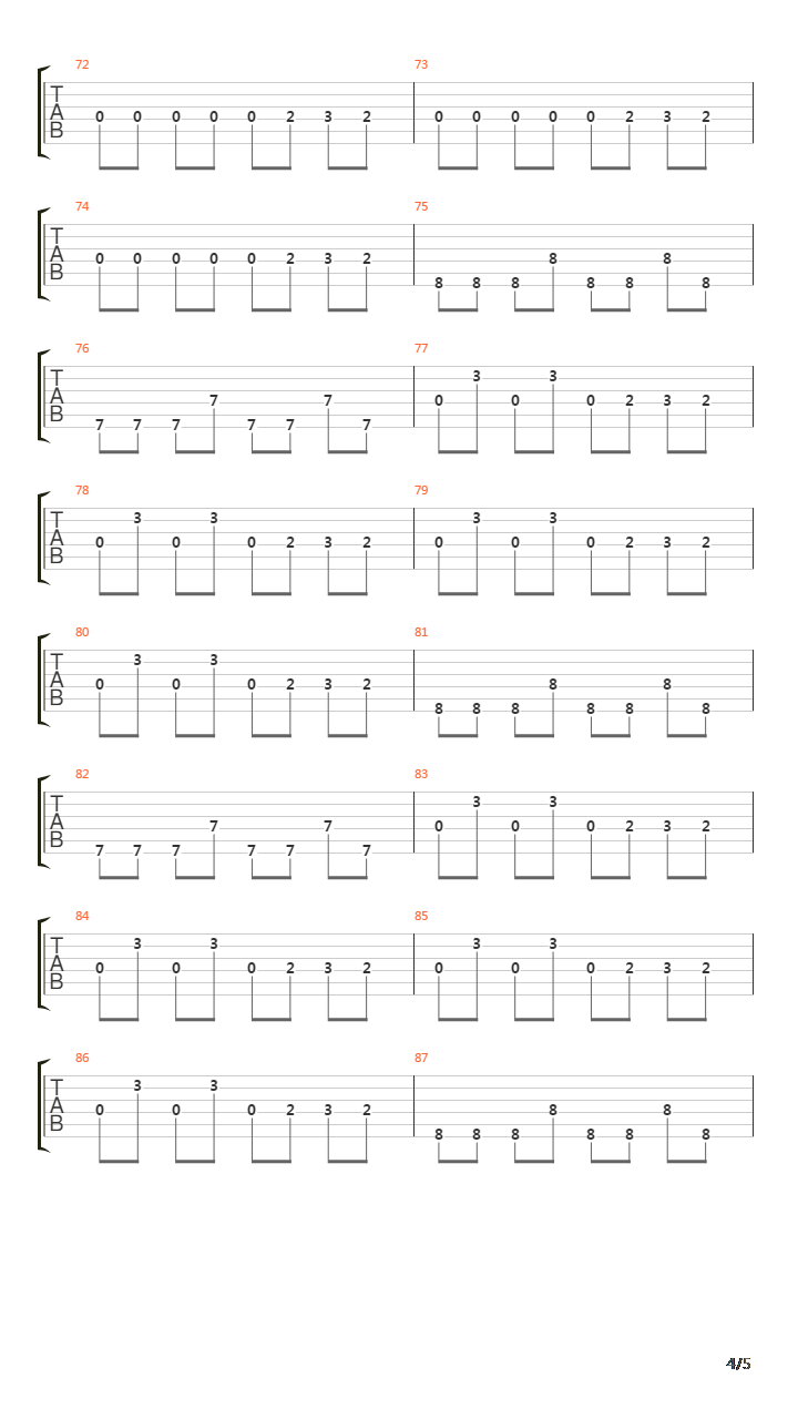 Electron吉他谱