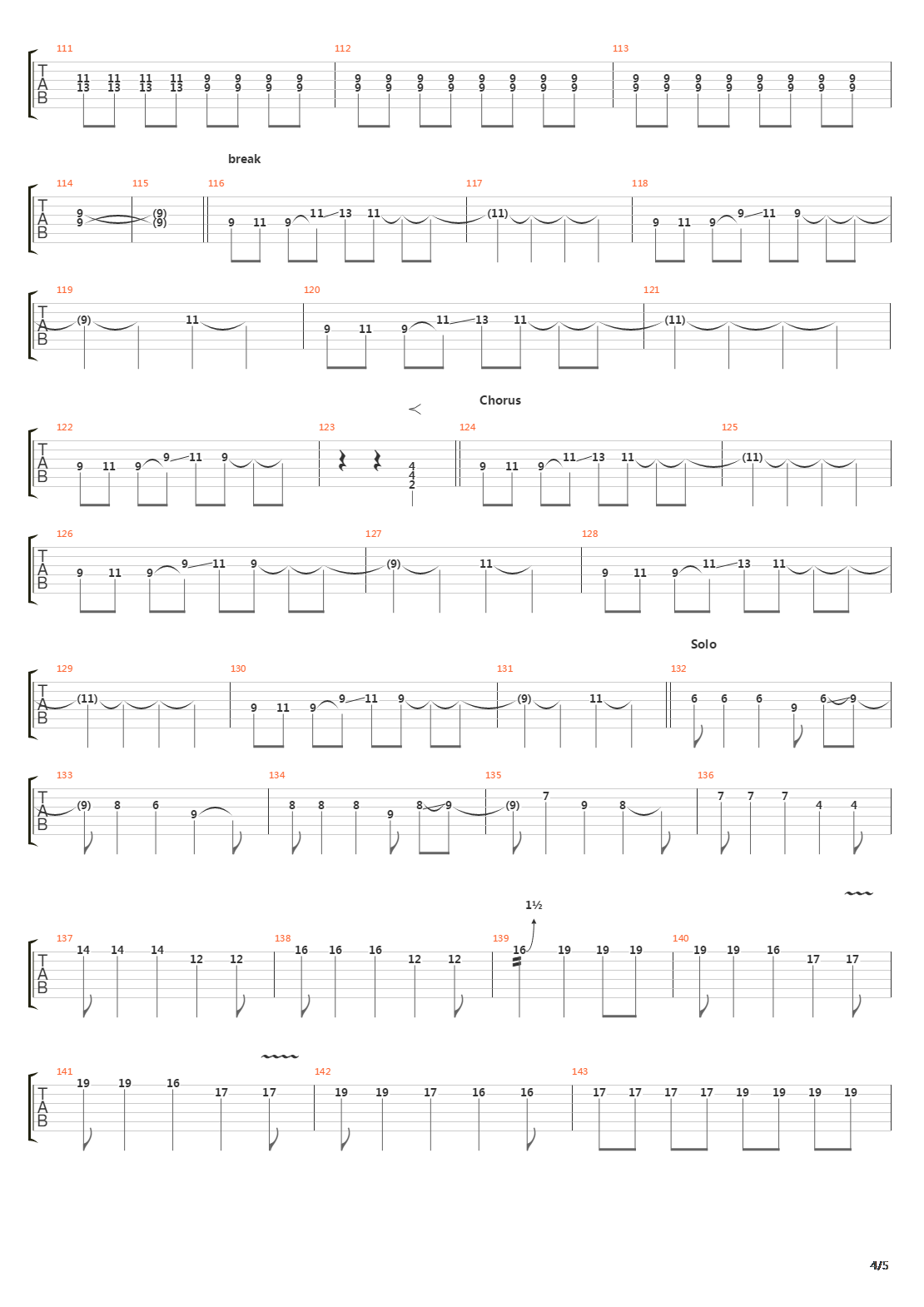 The Fallen吉他谱