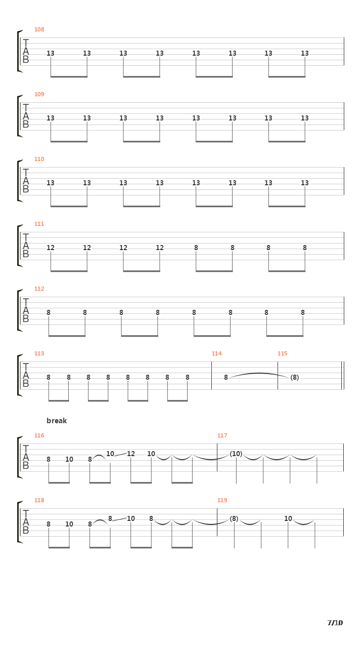 The Fallen吉他谱