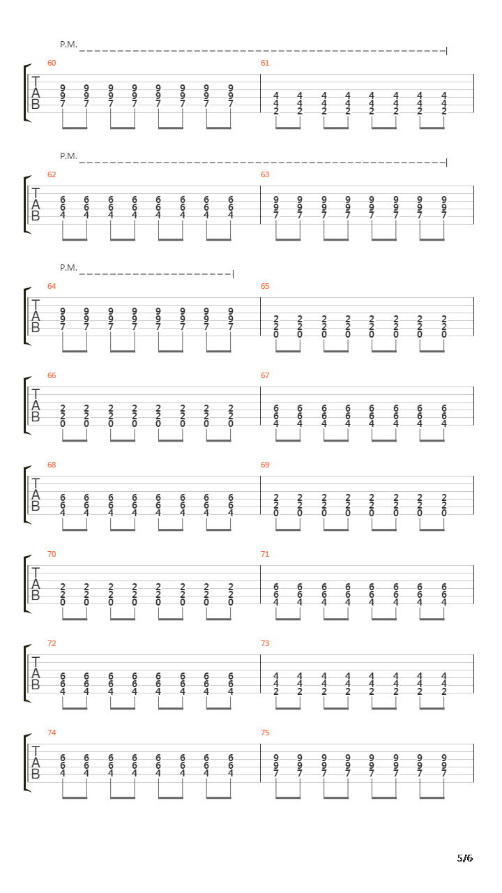 Landslide吉他谱