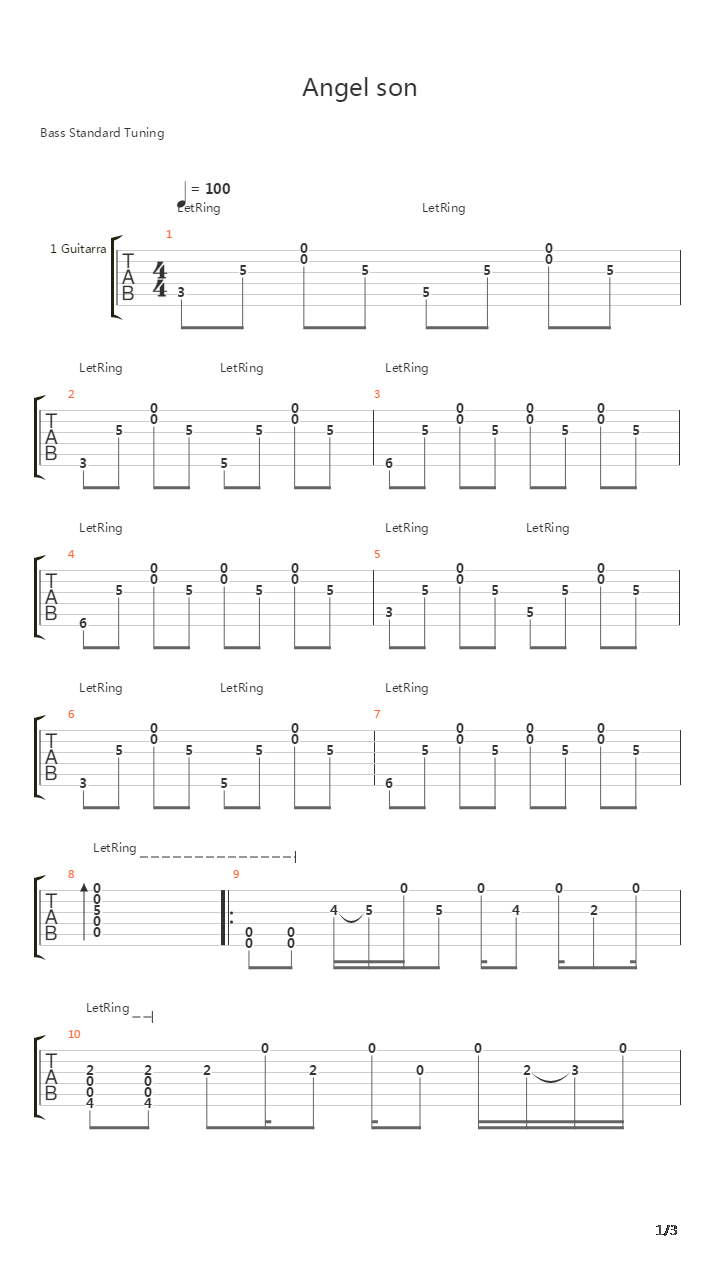 Angels Son吉他谱