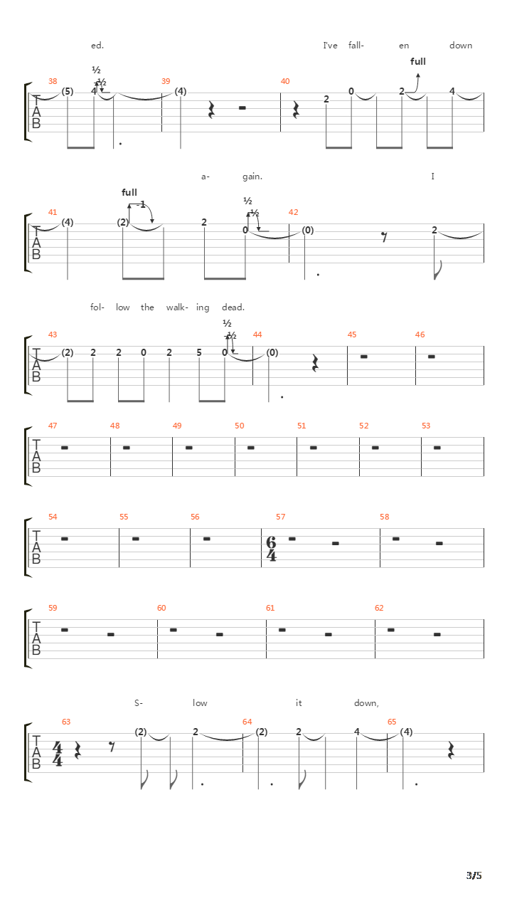 Bender吉他谱