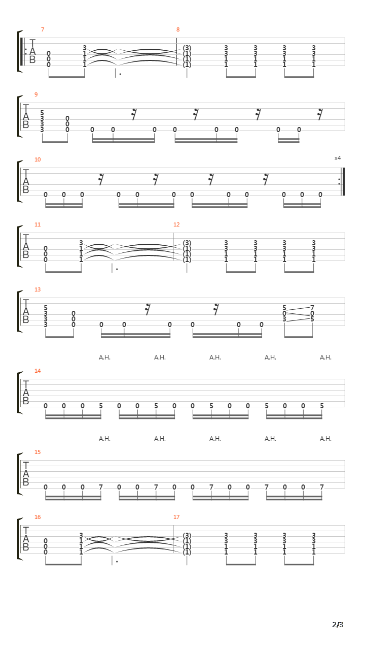 Black吉他谱