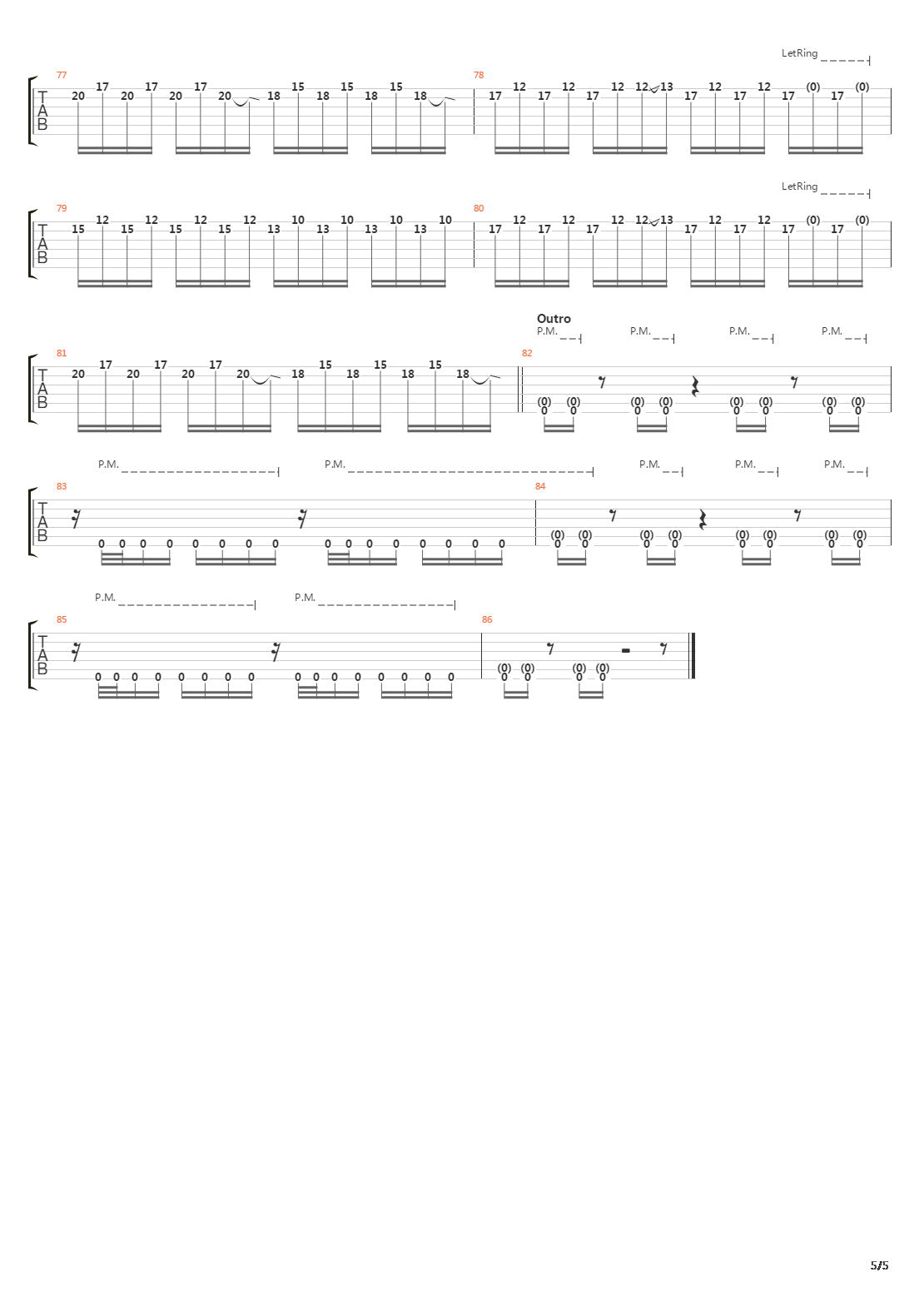 Decay吉他谱