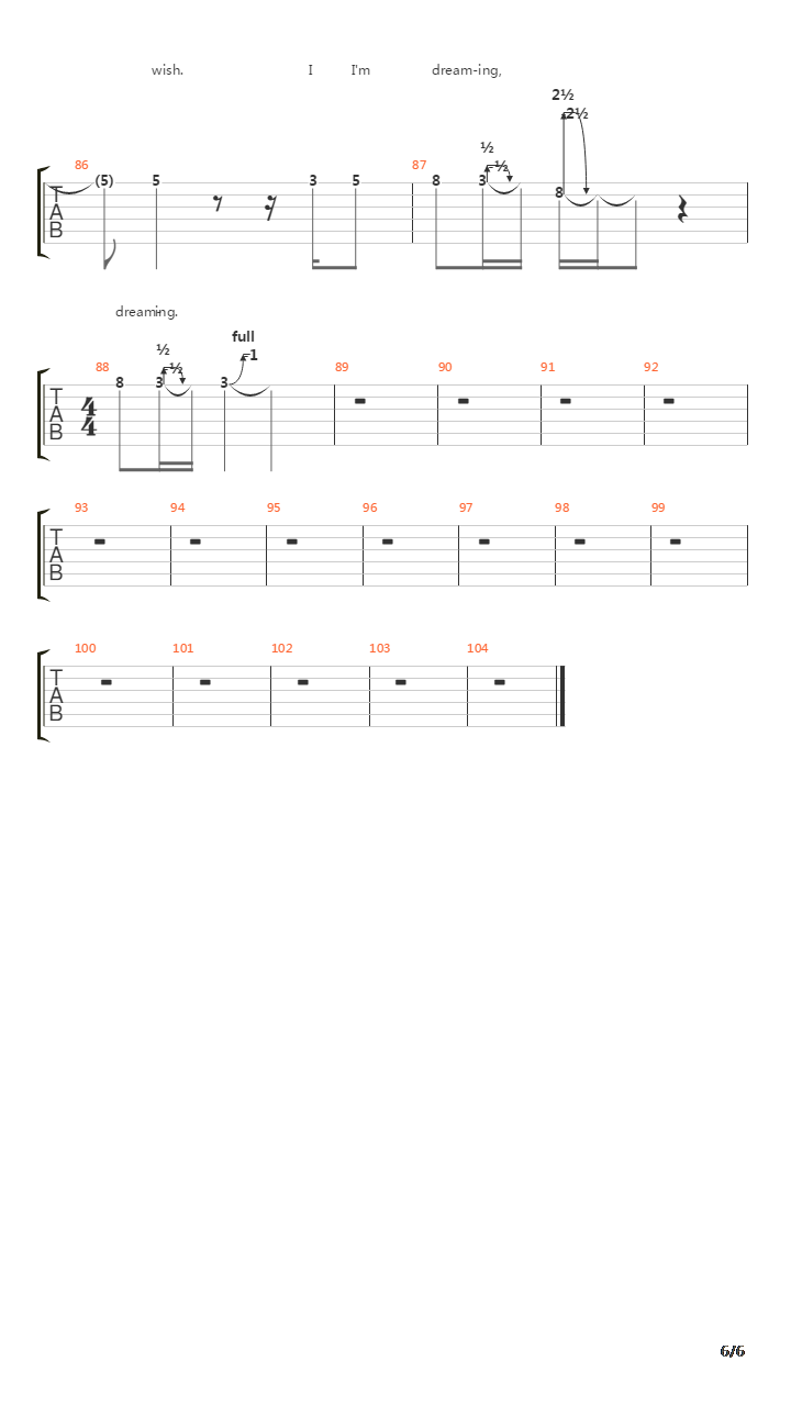 Grasp吉他谱