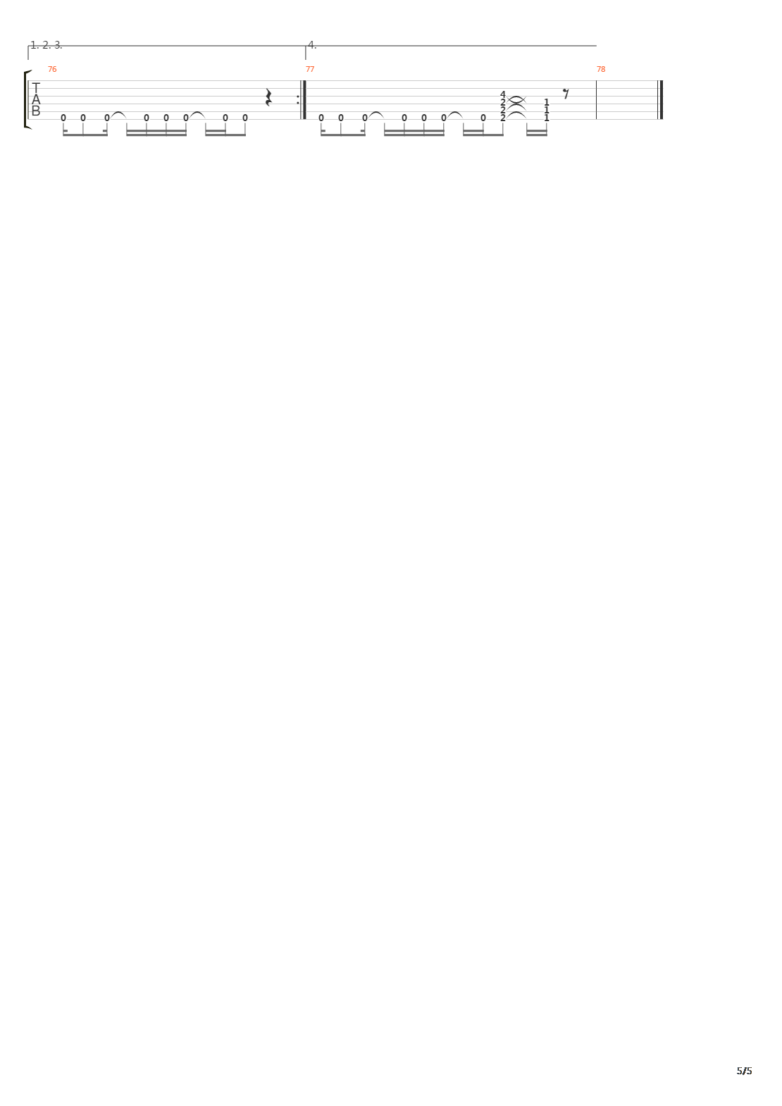 Toab吉他谱