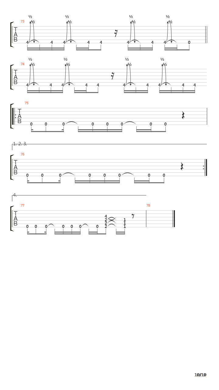 Toab吉他谱