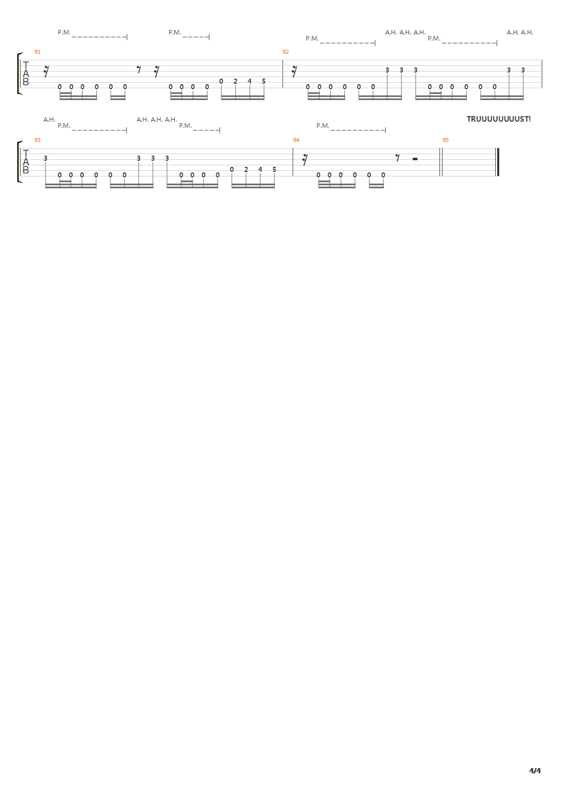 Trust吉他谱