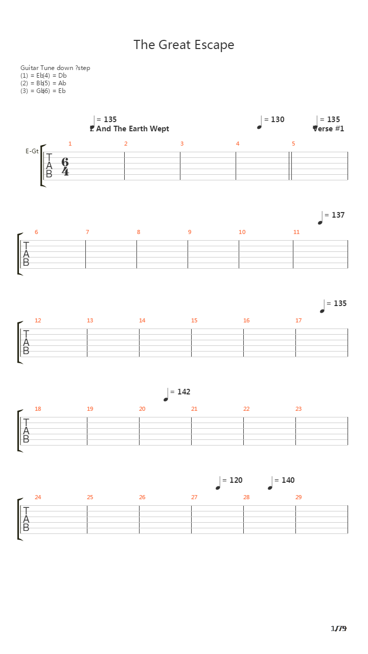 The Great Escape吉他谱