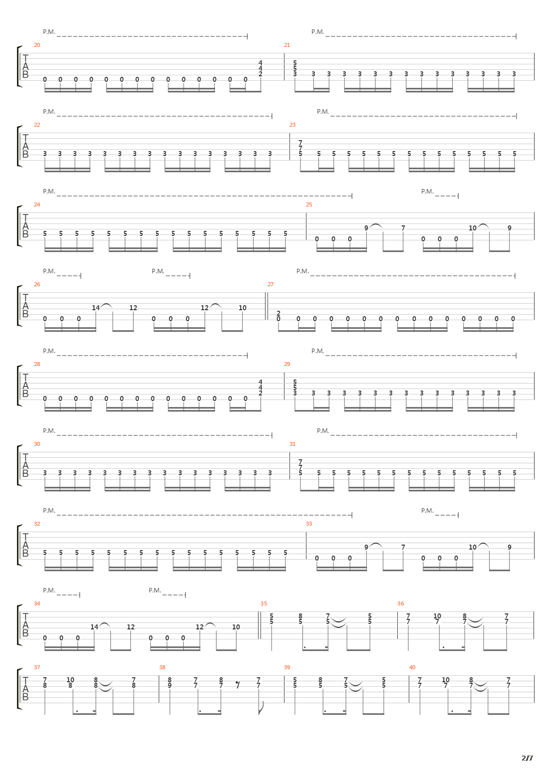 American Z吉他谱