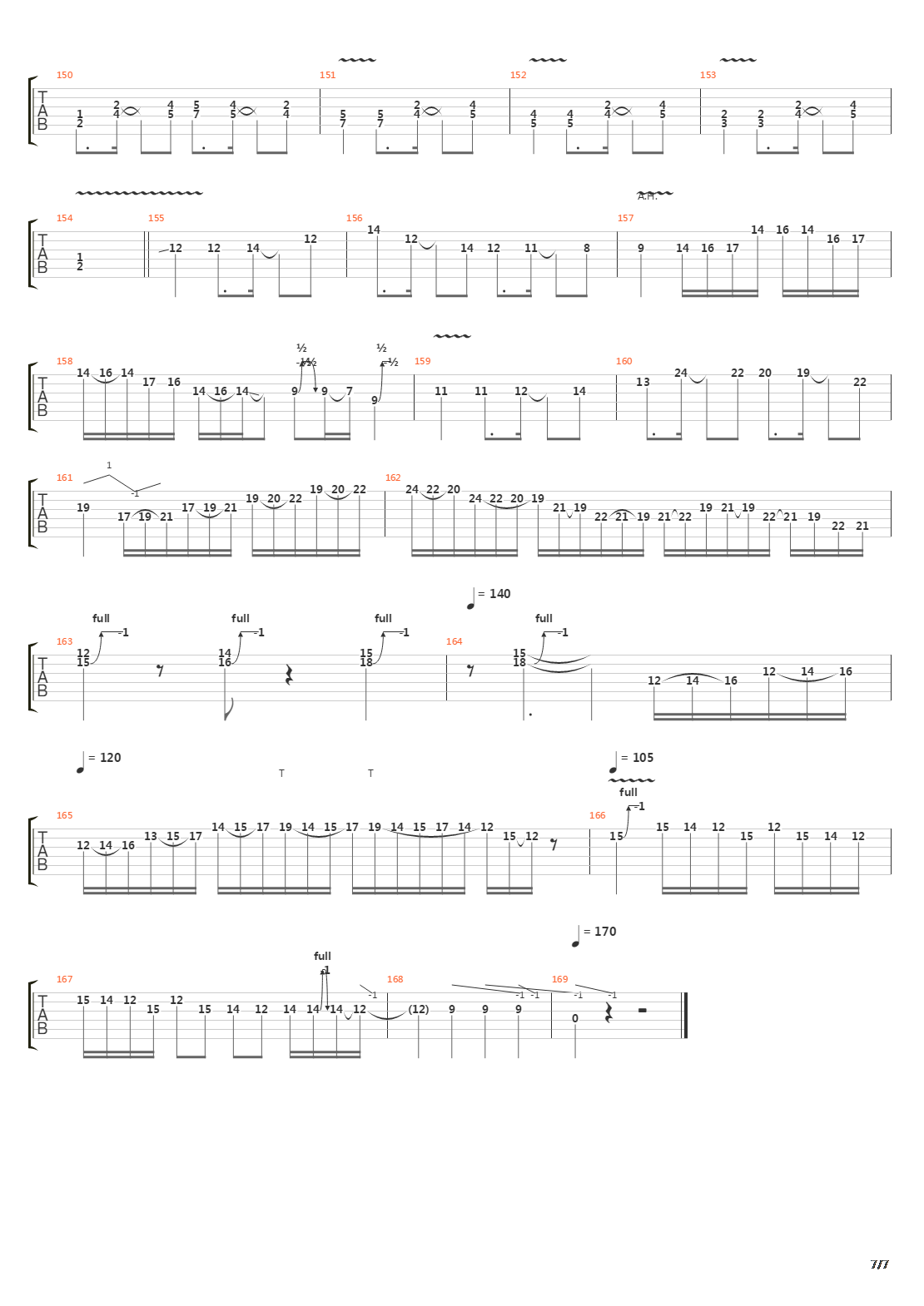 American Z吉他谱