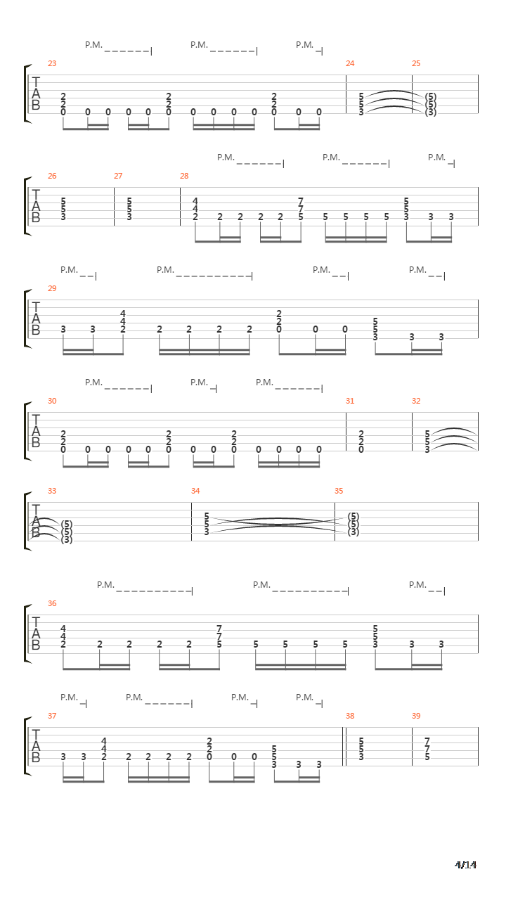 Burn吉他谱