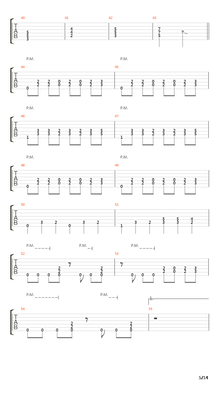 Burn吉他谱