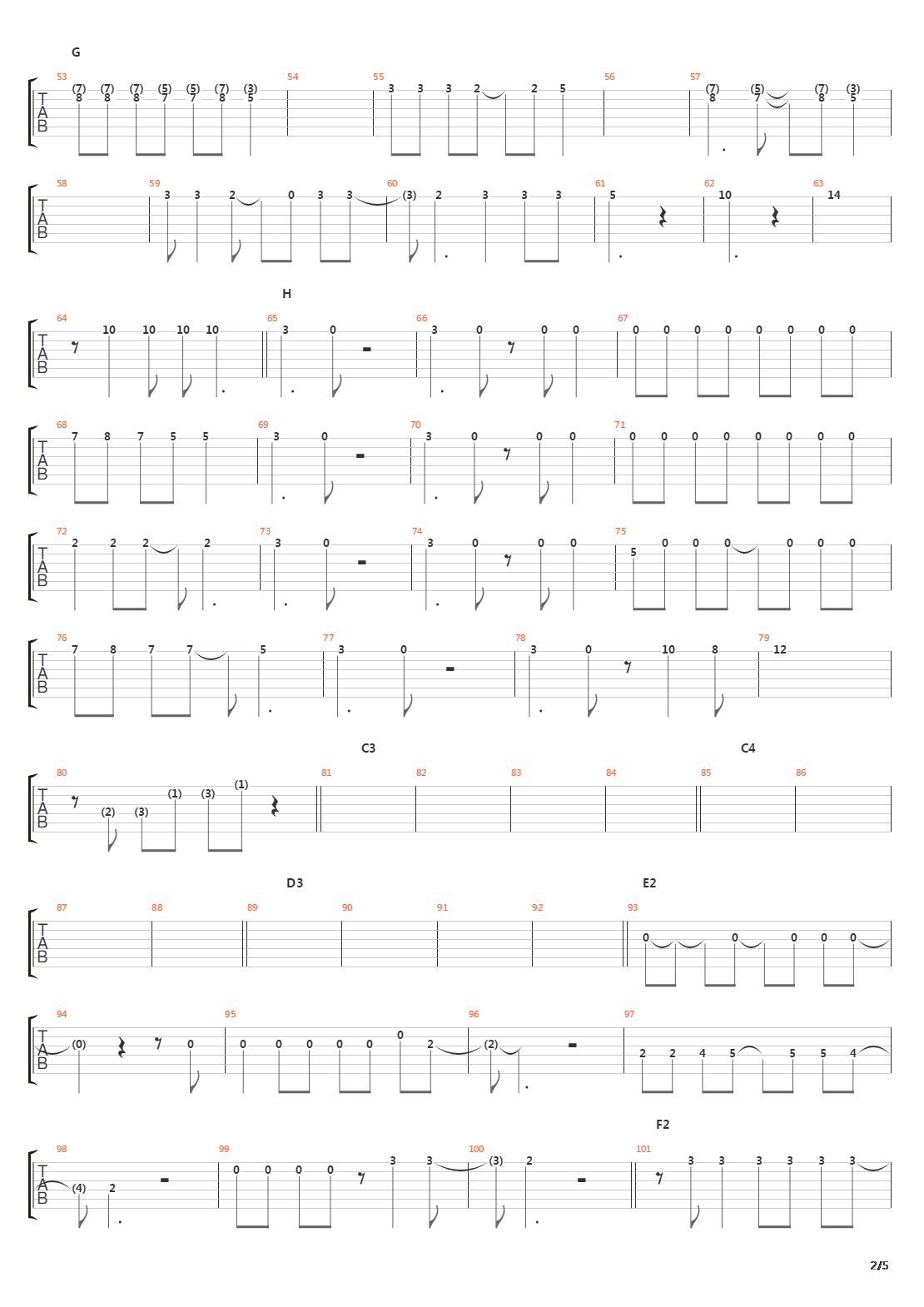 Japan吉他谱