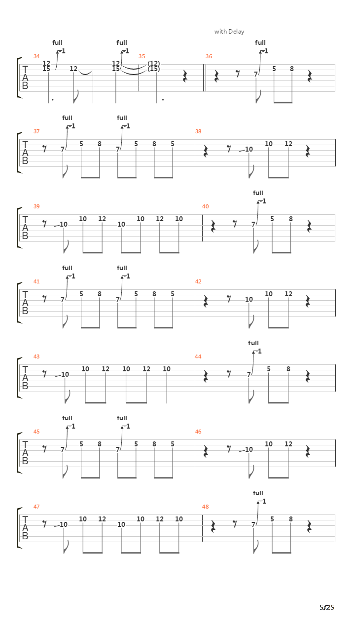 Operation Tiger吉他谱