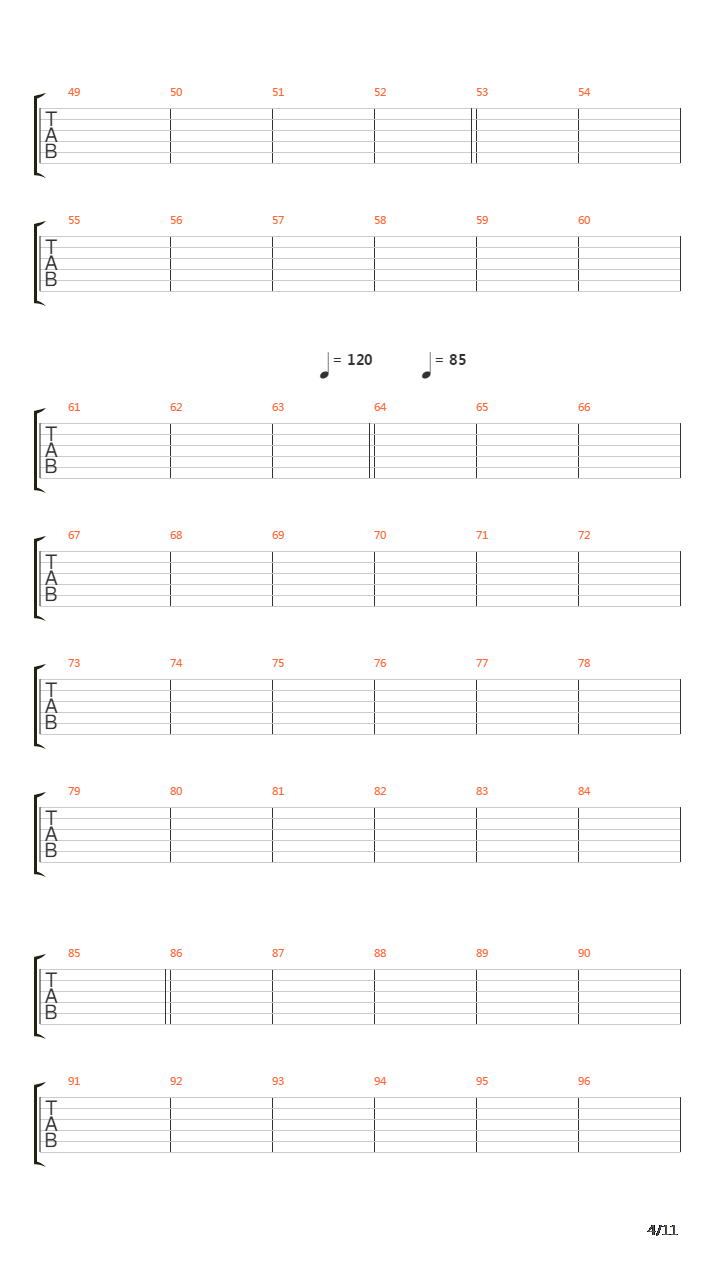 Cliffhanger 2吉他谱