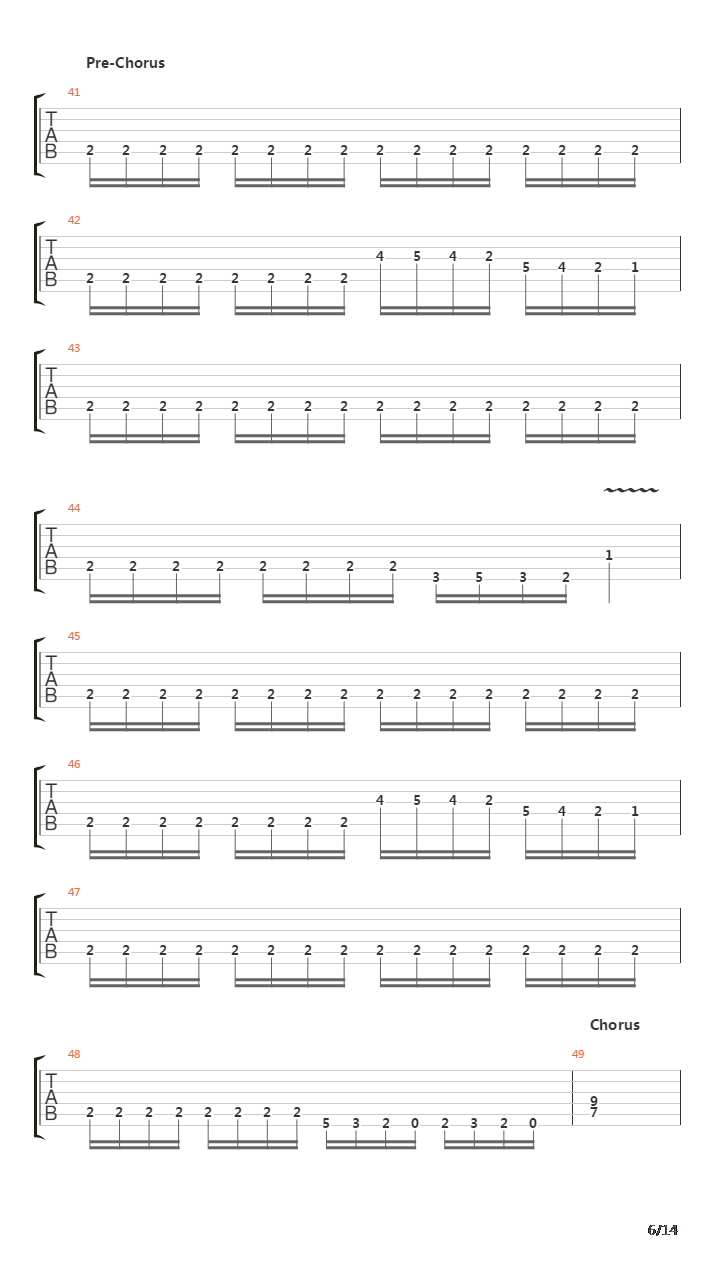 Legacy吉他谱