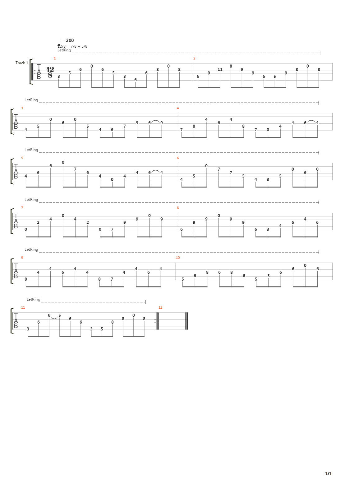 Tri-75吉他谱