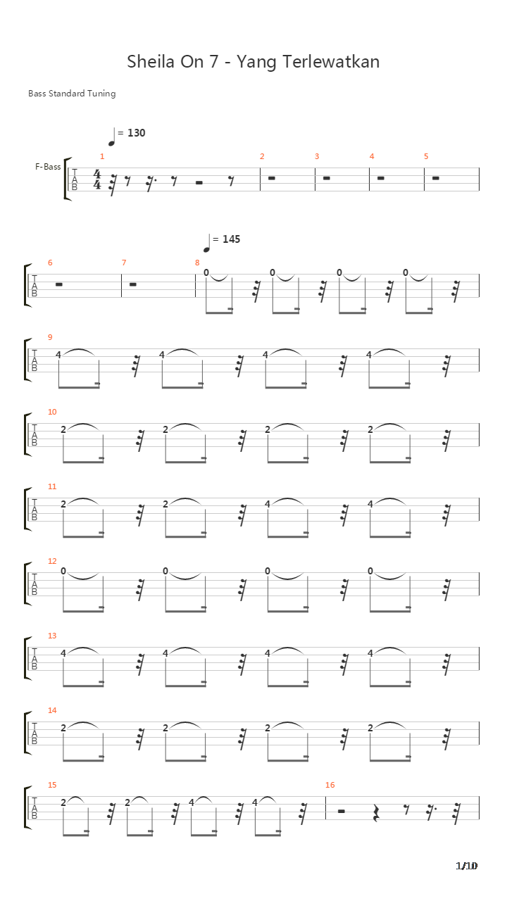 Yang Terlewatkan吉他谱