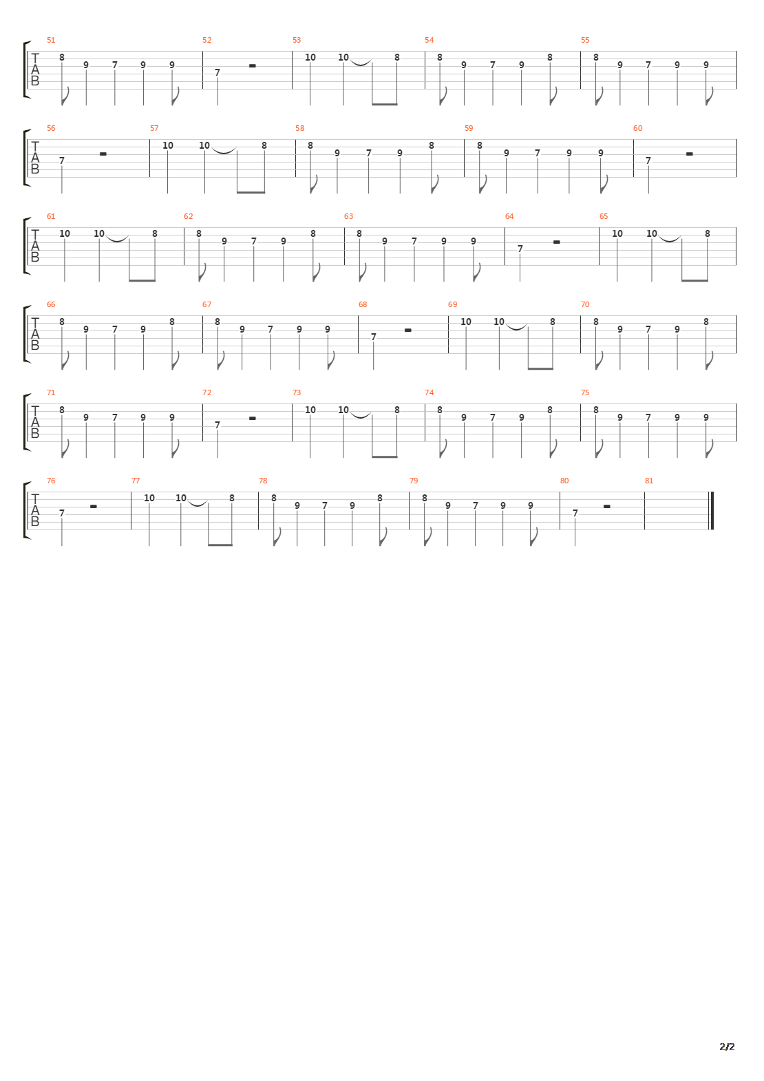 Conqueror吉他谱