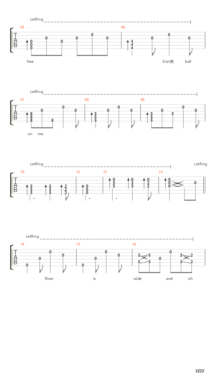 Riverwide吉他谱