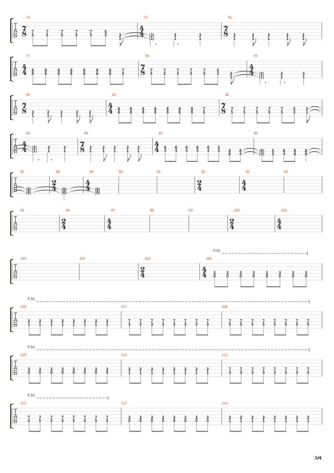 Run吉他谱