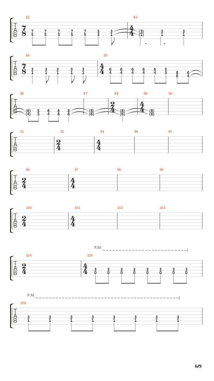 Run吉他谱