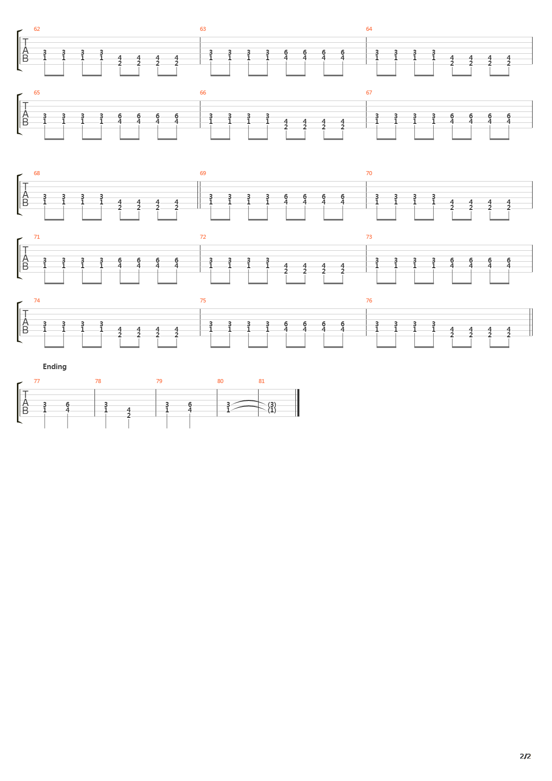 Through Corridors Of Oppression吉他谱