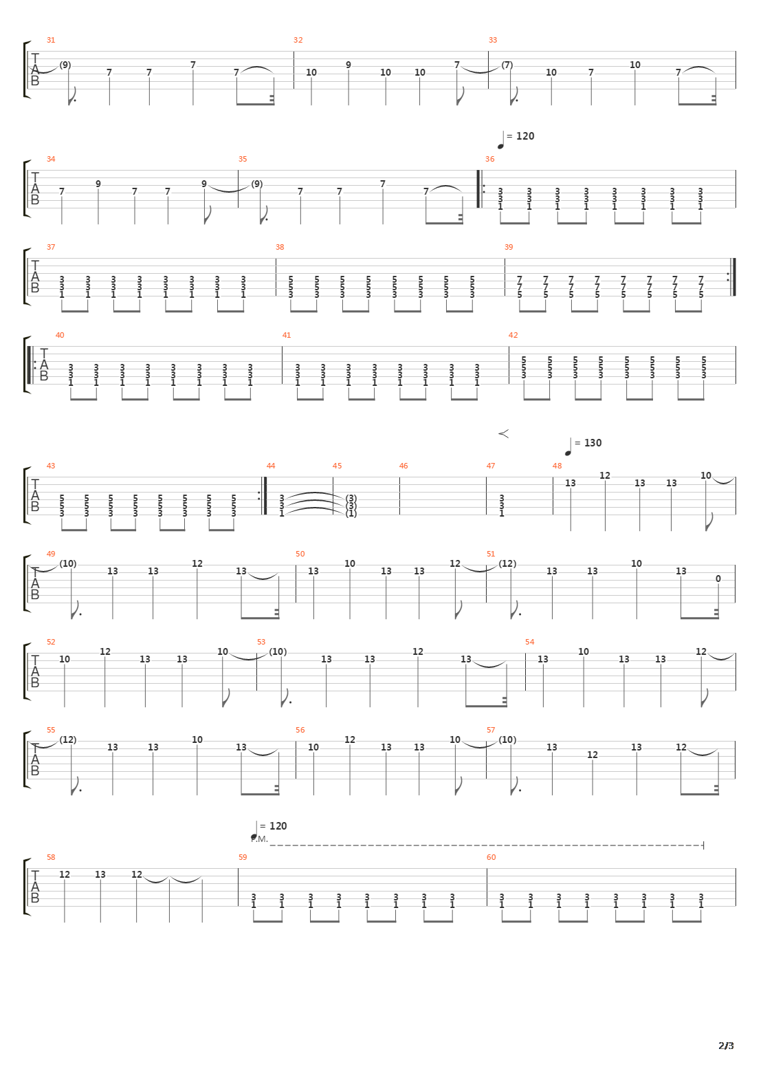 Chemistry Of A Car Crash吉他谱