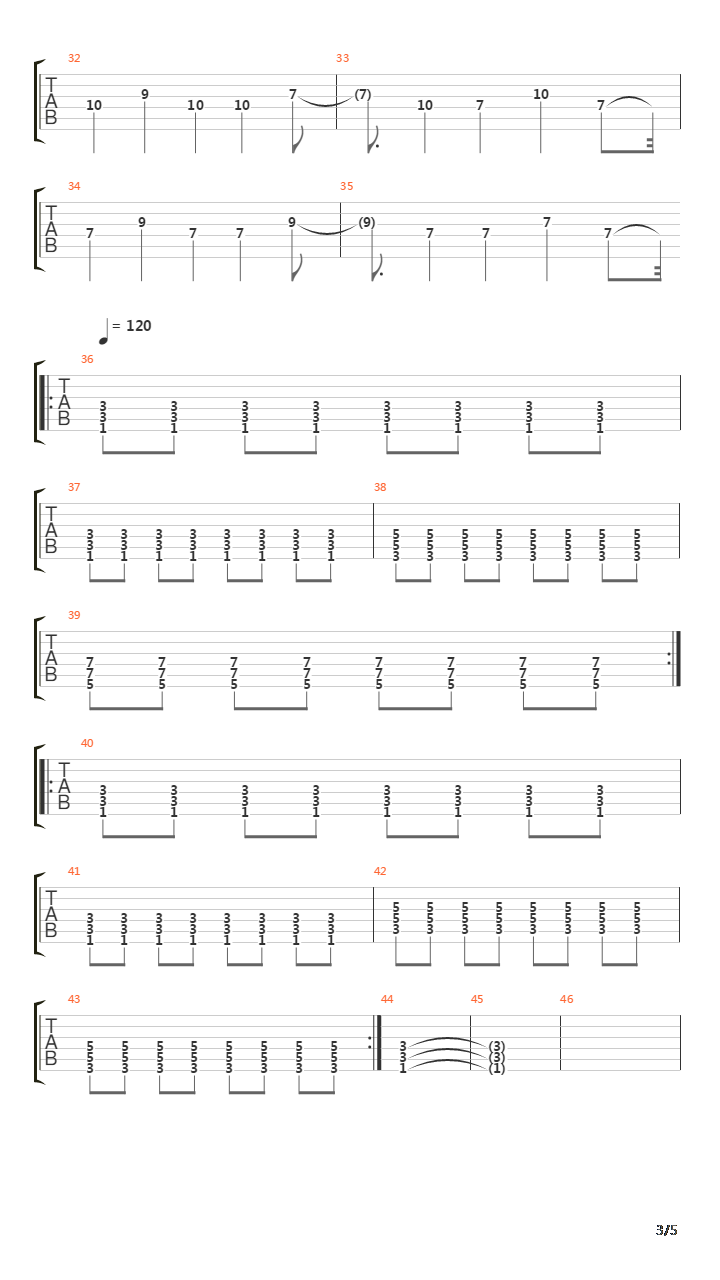 Chemistry Of A Car Crash吉他谱