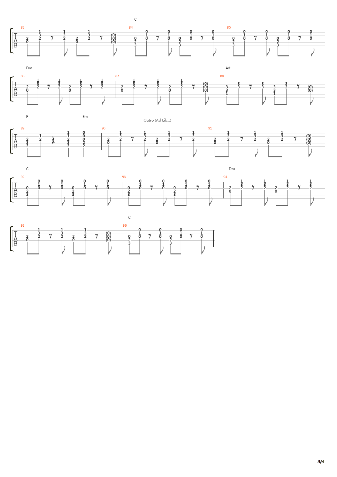 Never Marry A Railroad Man吉他谱