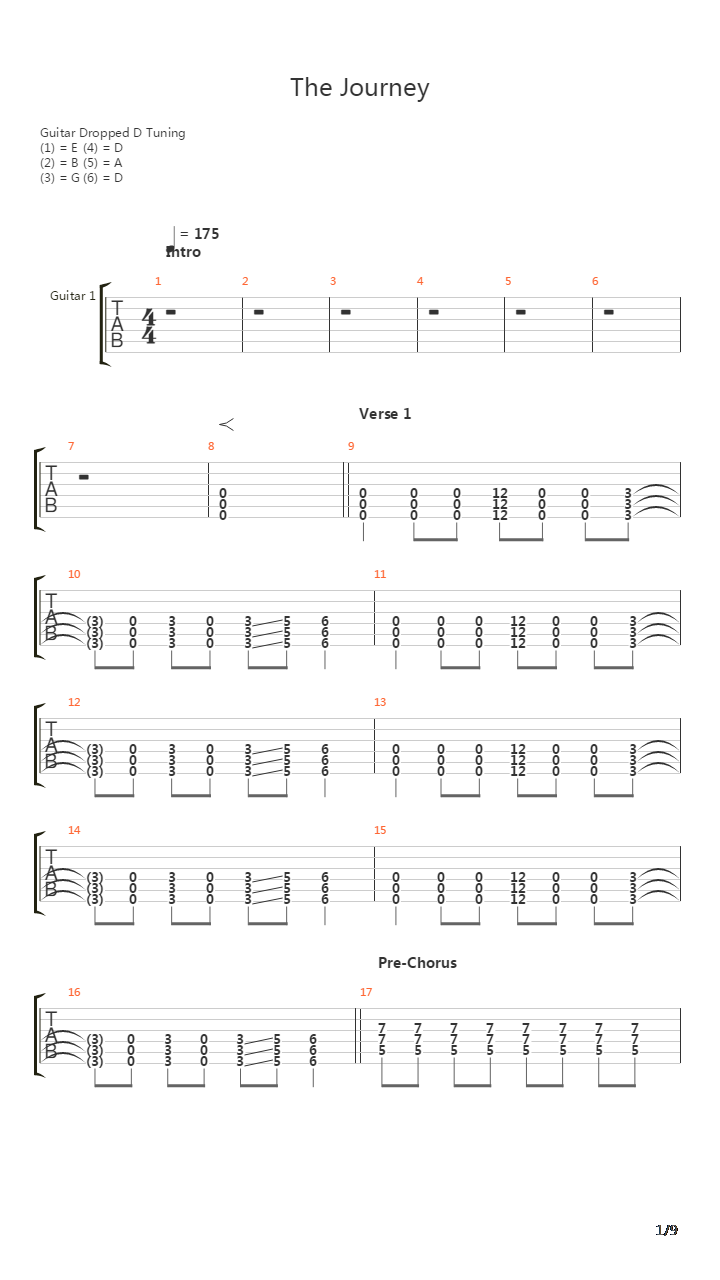 The Journey吉他谱