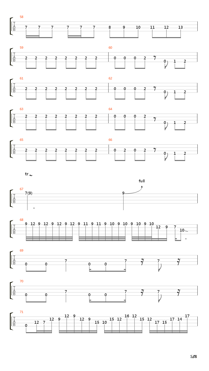 I Play Bass吉他谱